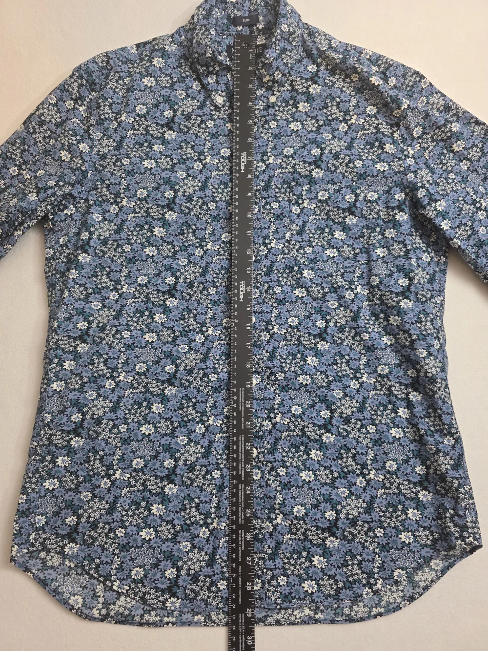 J.Crew Mercantile Flex Slim Floral Button-Down Shirt - Blue